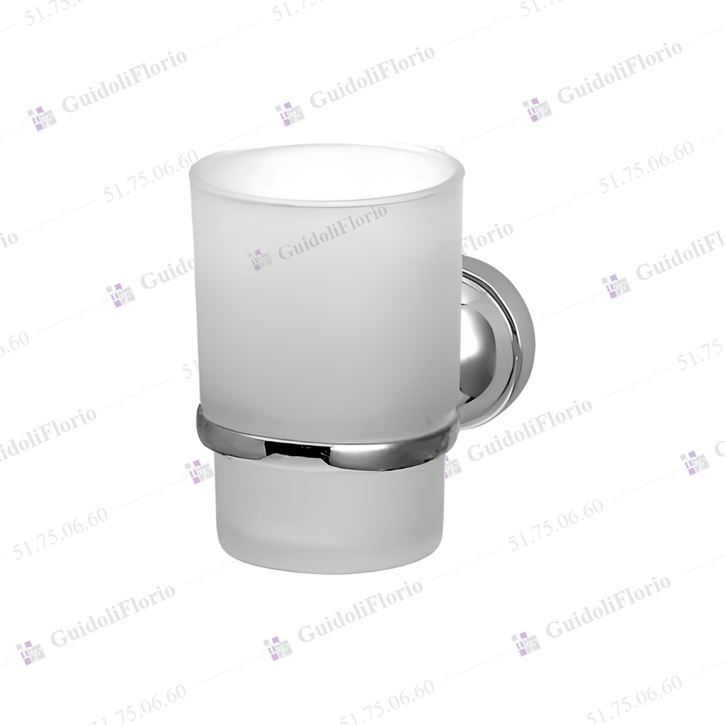 [51.75.06.60] PORTA CEPILLO  METALICO CROMADO