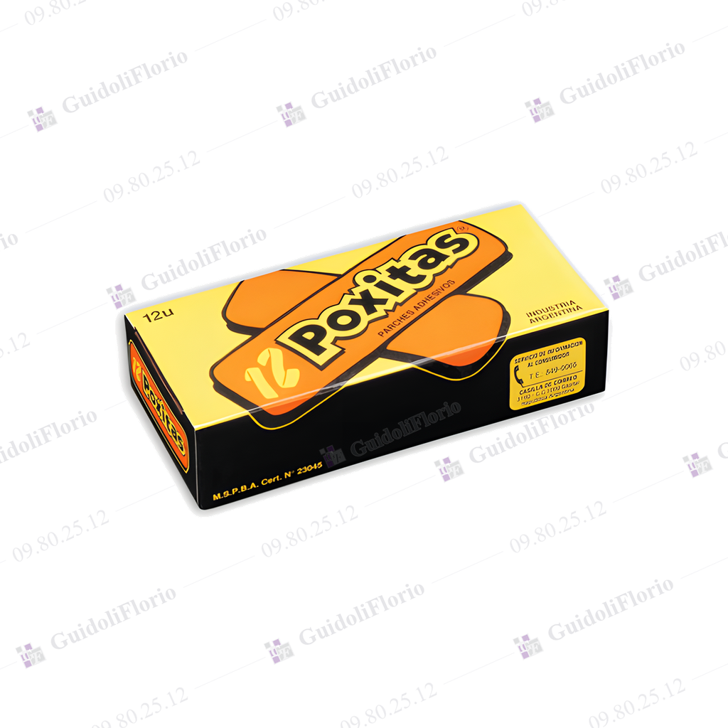 [09.80.25.12] POXITAS CAJA x 12 PARCHES    C/CAJA