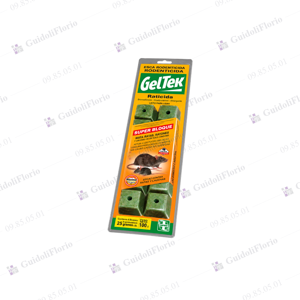 [09.85.05.01] BLOQUE RATICIDA GELTEK BLIS. x 10un