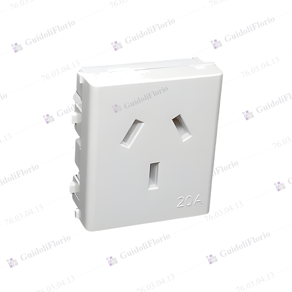 [76.03.04.13] TOMA CORRIENTE 20 AMP.2 MOD.BCO.EXU 5356202